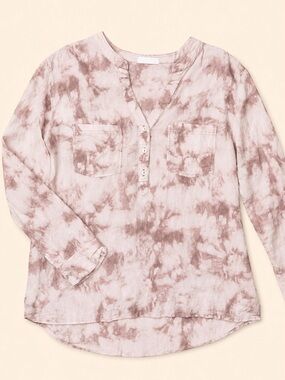 Carve Designs Tie-Dye Long Sleeve Blouse
